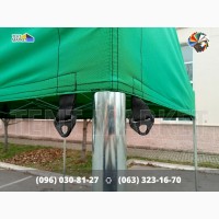 3х3м Зелёный раздвижной шатёр гармошка для профессионального использования