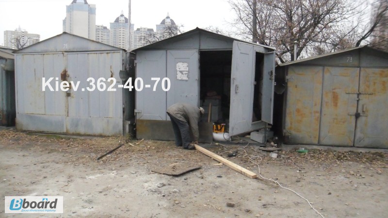Фото 7. Ремонт гаража сборного и увеличение высоты гаража.Киев