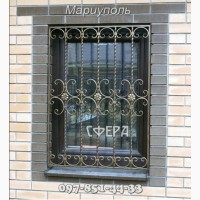 Металлические оконные решетки, изготовление и установка решеток на окна, ковка под заказ