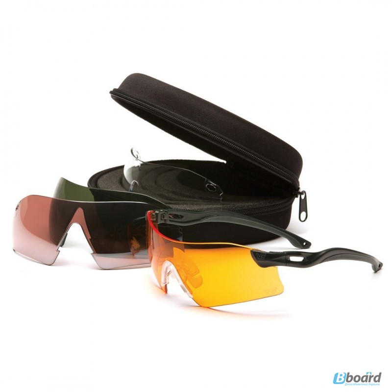 Фото 3. Спортивные защитные стрелковые очки (4 сменные линзы ) Drop Zone
