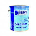 Краска для бетонных бассейнов, прудов, резервуаров ISAVAL Хлоркаучук 4 л, голубой и белый