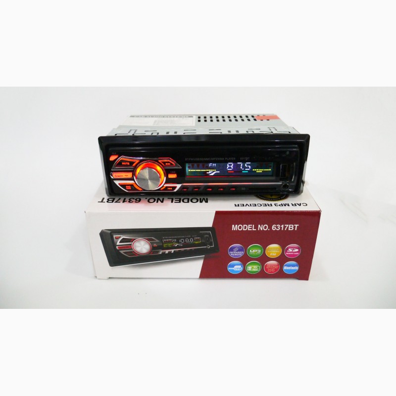Фото 2. Автомагнитола Pioneer 6317BT Bluetooth, MP3, FM, USB, SD, AUX - RGB подсветка