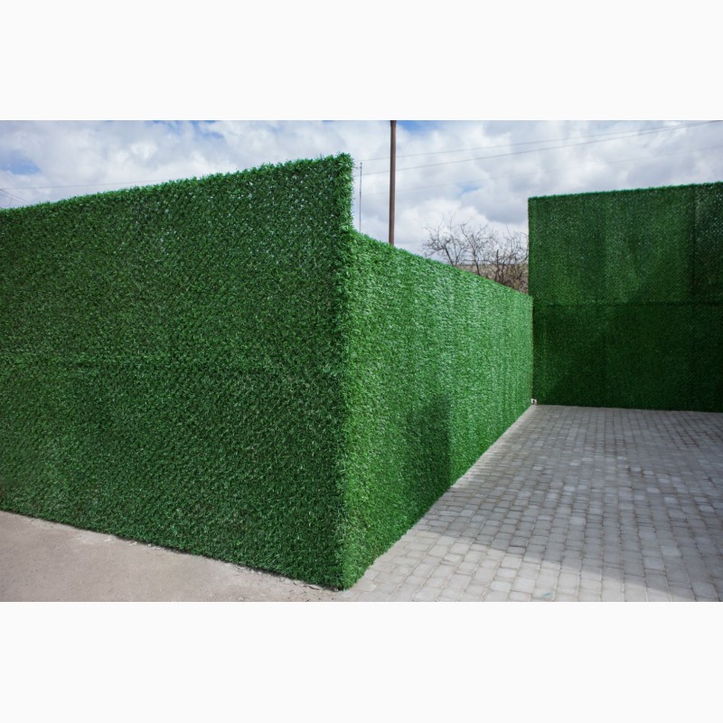 Фото 2. Ограждения декоративные зеленый забор