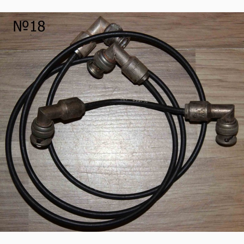Фото 6. Разные фирменные кабельные перемычки с разъёмами BNC, SMA и др
