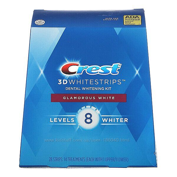 Фото 2. Супер Отбеливающие полоски для зубов Crest 3D Glamorous Whitestrips-USA