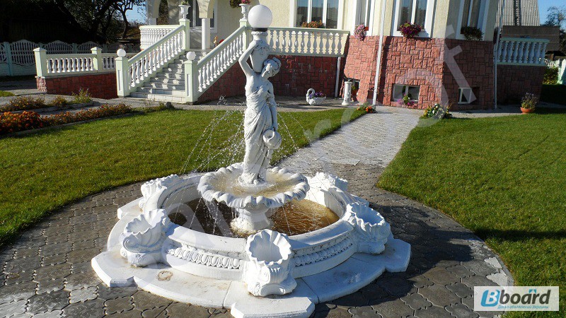 Фото 3. Фонтан с бассейном для дачи, сада, декоративный, бетонный парковый