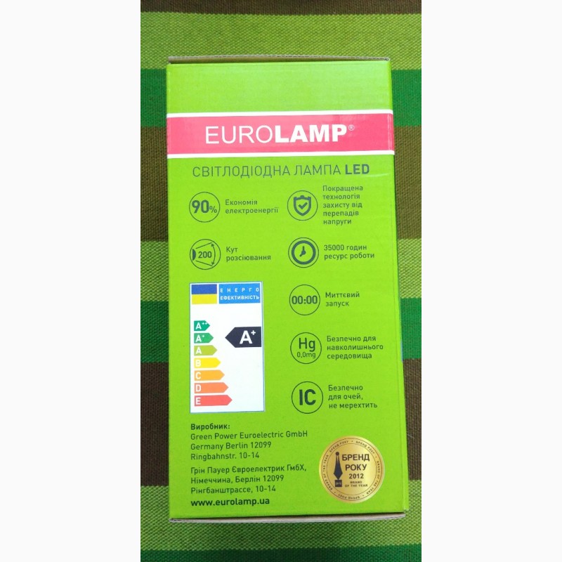 Фото 4. Светодиодная лампа Eurol Led E27 30w 6500k 3300lm