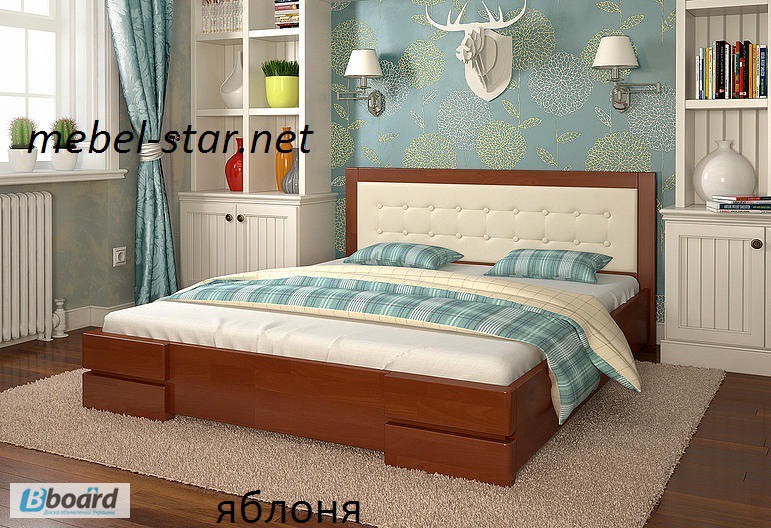 Двуспалная кровать из дерева Регина