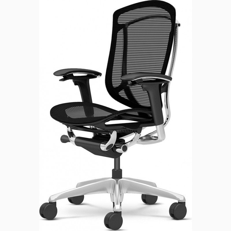 Кресло офисное OKAMURA CONTESSA Black спинка/сетка, сидение/сетка, полированное