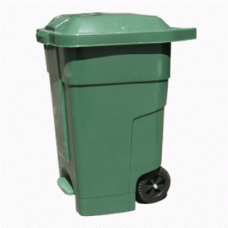 Бак для мусора пластиковый, зеленый, 70л. 70A-1G