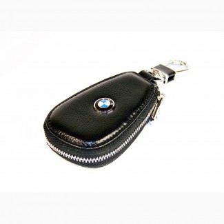 Ключница BMW - кожаная - для ключей / брелка, на молнии - Николаев
