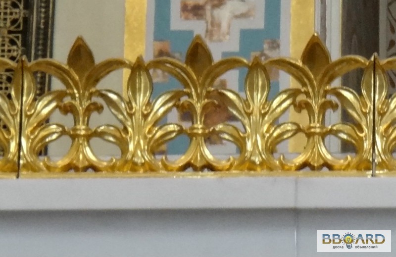 Фото 2. Золочение сусальным золотом, серебром, поталью, бронзой различных изделий