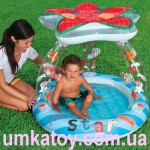 Продам надувной детский бассейн звезда 57428 іntex с навесом