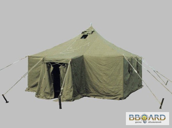 Фото 3. Брезент, палатка лагерная солдатская, тенты, навесы брезентовые