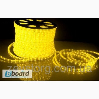 Светодиодный дюралайт LED-2W-100-240V (36 св. /м, АС 220 В, желтый)