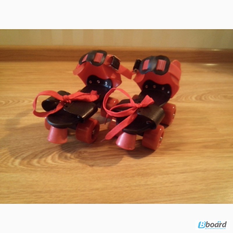 Фото 5. Ролики раздвижныеквадровые детские Mini Roller, PU ( 16-20 см. ) Красный, Киев