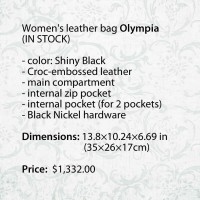 Кожаная женская сумка Olympia