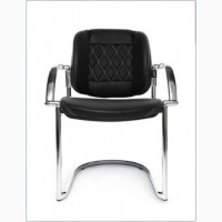 Кресло руководителя немецкой компании WAGNER AluMedic Limited S Comfort V60 в черной коже