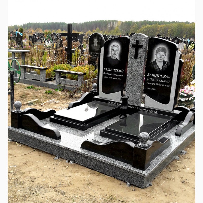Фото 2. Изготовление и установка гранитных памятников на могилу. Цены от производителя