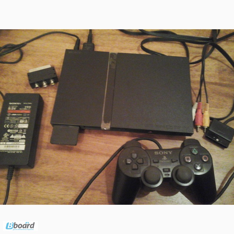 Фото 2. Игровая консоль Sony PS2 slim. Плюс диски