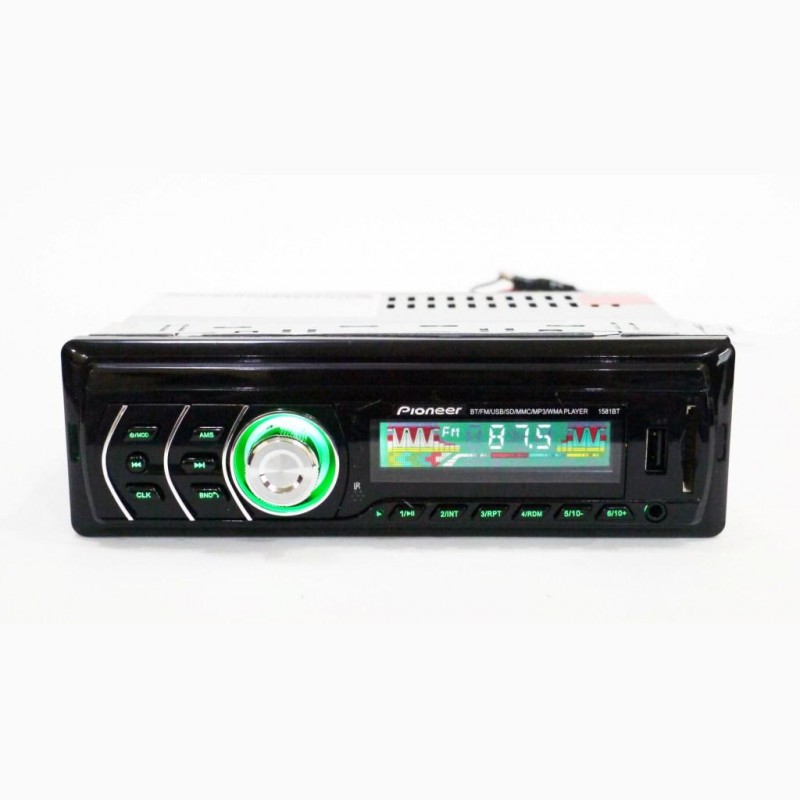 Фото 3. Автомагнитола Pioneer 1581BT Bluetooth, MP3, FM, USB, SD, AUX - RGB подсветка