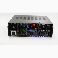 Усилитель звука UKC / MAX AV-326Bt, USB, Bluetoth КАРАОКЕ 4 микрофона