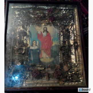 Продам старинную икону Возрождение Иисуса Христа