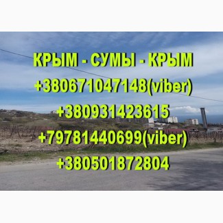 Регулярные пассажирские перевозки Крым - Сумы - Крым