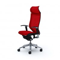 Эргономичное кресло OKAMURA CP полированный каркас RED сделано в Японии