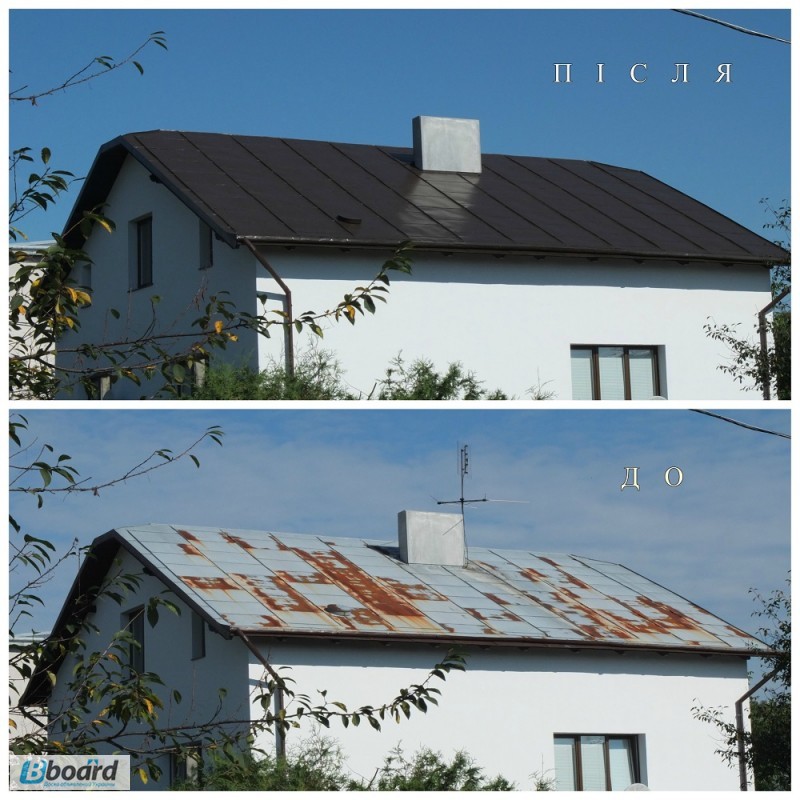 Фото 4. Фарбування дахів за доступною ціною з гарантією