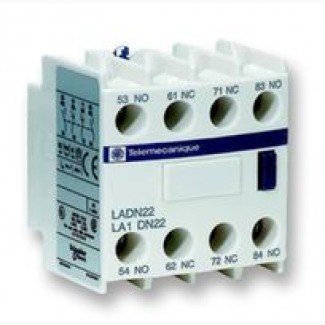 LADN22 - Блок контактов, дополнительный, 2NO/2NC, 10А, 600В, 4 полюса, винтовой зажим