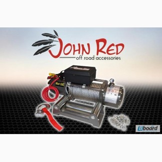 Отличная мощная лебедка John Red Iron12000LBS. Доставим бесплатно