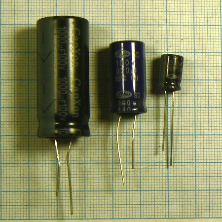 Фото 2. Конденсаторы электролитические вертикальные (в том числе l.esr) 1…22000 мкф 6.3…450 вольт