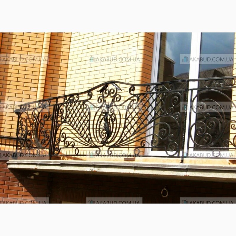 Фото 11. Ковані та зварені балконні перила (огорожі для балкона)