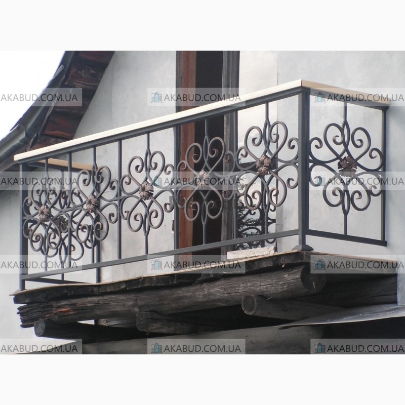 Фото 9. Ковані та зварені балконні перила (огорожі для балкона)