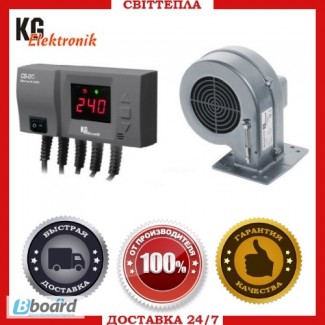 Комплект автоматики для твердотопливного котла «KG Elektronik» (CS-20+DP-02)