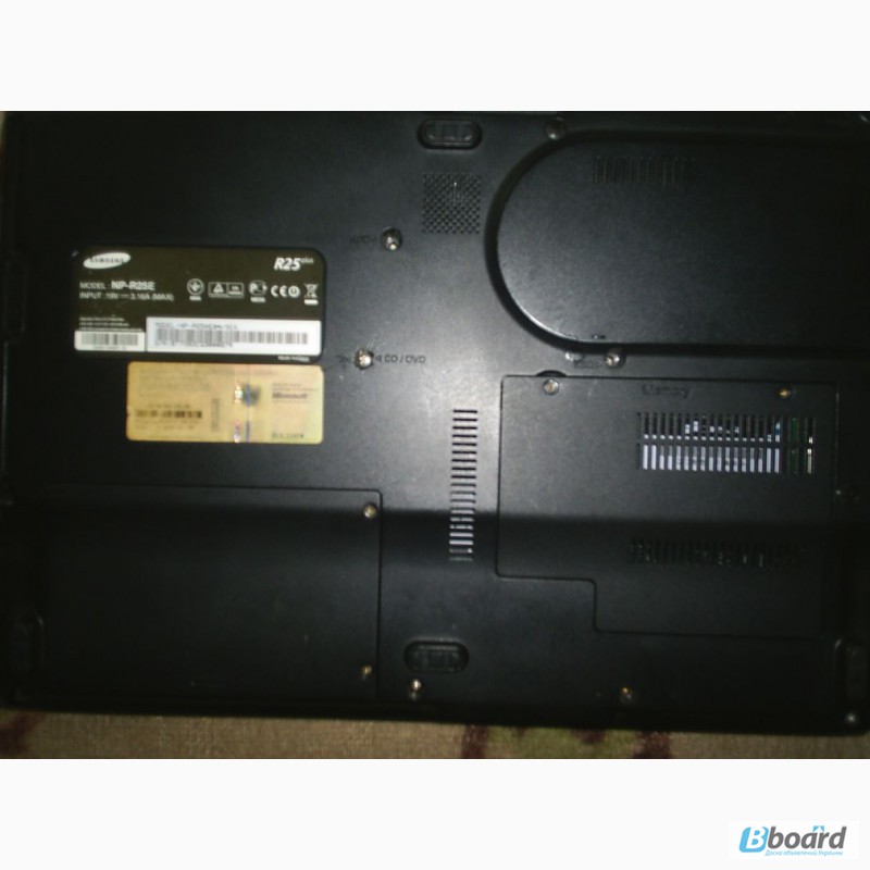 Фото 5. Samsung R25+ на запчасти зарядка,батарея,жесткий диск,монитор в норме