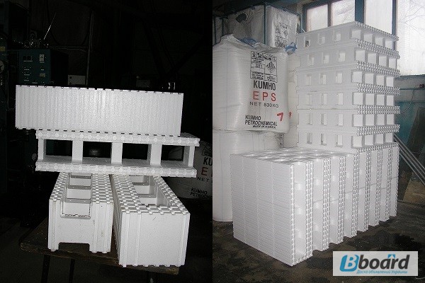 Фото 2. Пенопластовые блоки для заливки бетона купить