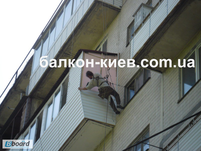 Фото 19. Ремонт наружной обшивки балкона. Замена ( демонтаж - монтаж ) обшивки. Киев