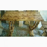 Садово-парковая мебель из дерева столы, беседки, качели и др