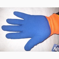 Продам захистні рукавички утеплені з спіненим латексним покриттям.(26)