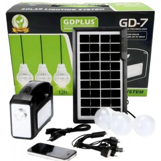 Портативная солнечная автономная Solar GDPlus GD7 система