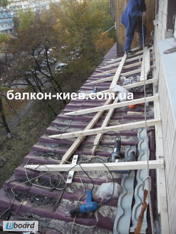 Фото 6. Кровля балкона. Ремонт и монтаж крыши на балконе. Киев
