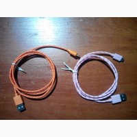 Зарядной шнур (кабель) micro USB (для android) Data-кабель. Нейлон. 1м