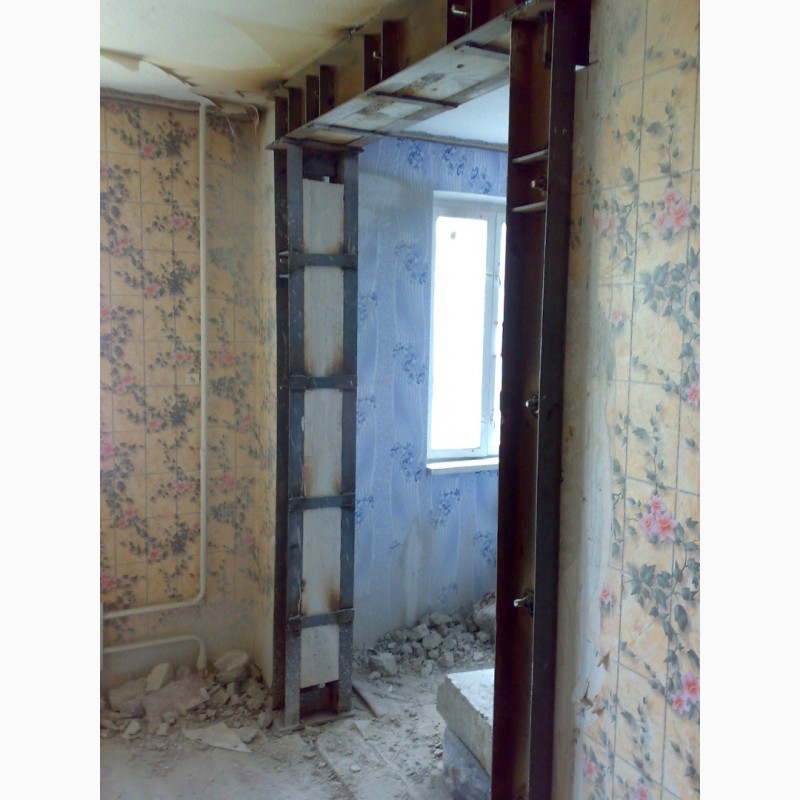 Фото 6. Расширение, резка проемов, стен без пыли в бетоне, железобетоне Харьков