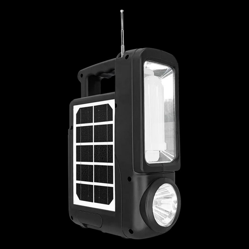 Фото 3. Портативная солнечная автономная система Solar CCLAMP CL-830 + FM радио + Bluetooth