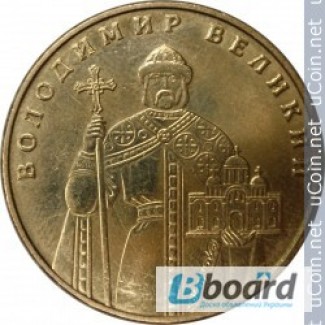 1 гривна монета Владимир Великий 2012 г