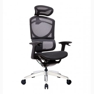 Кресло офисное ERREVO UNO в черном цвете, спинка/сетка, сидение/сетка