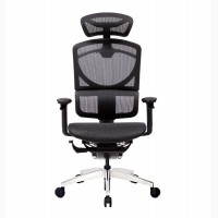 Кресло офисное ERREVO UNO в черном цвете, спинка/сетка, сидение/сетка