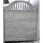 Забор бетонный (железобетонный), декоративный. Еврозабор.